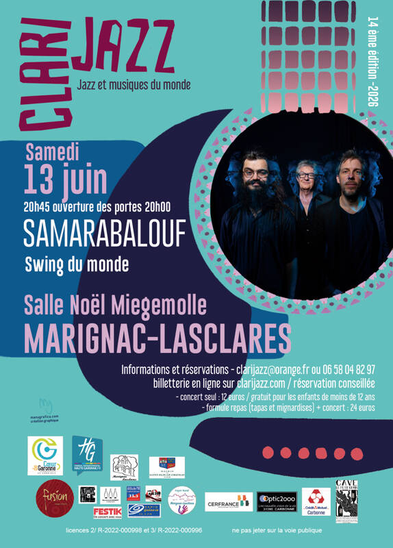 Clarijazz reçoit SAMARABALOUF : swing sans frontières