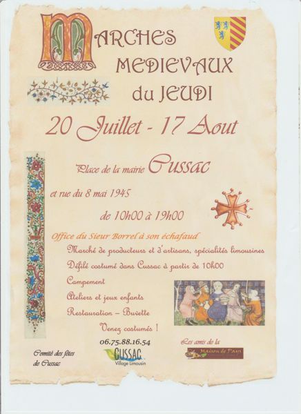 Mes marchés médiévaux du jeudi