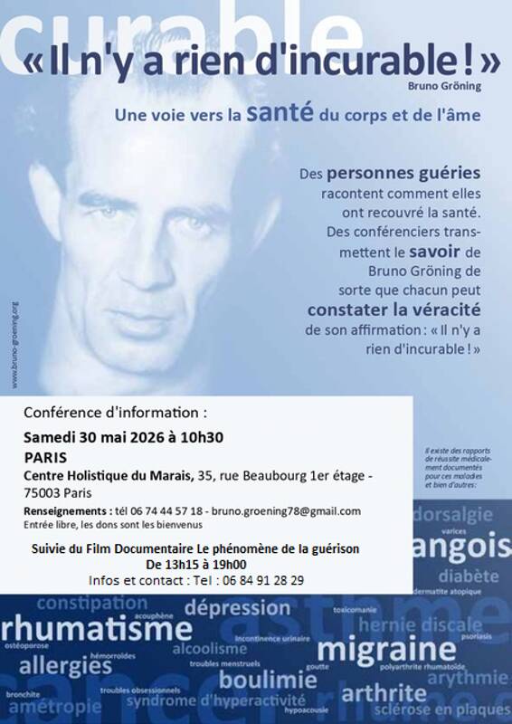 INVITATION À UNE CONFÉRENCE D'INFORMATION.