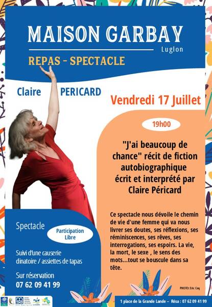 Repas Spectacle Claire Péricard