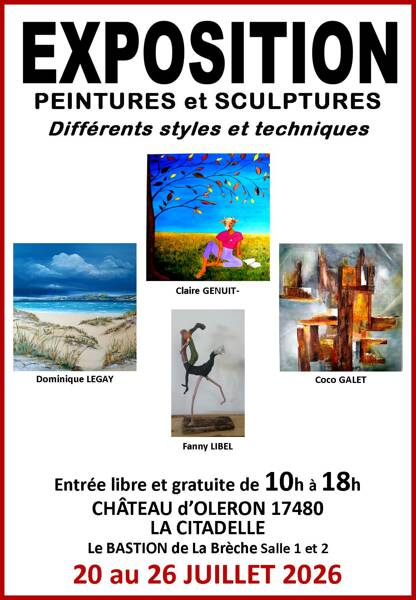 EXPOSITION de PEINTURES et SCULPTURES