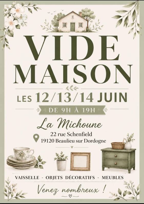 Vide maison La Michoune