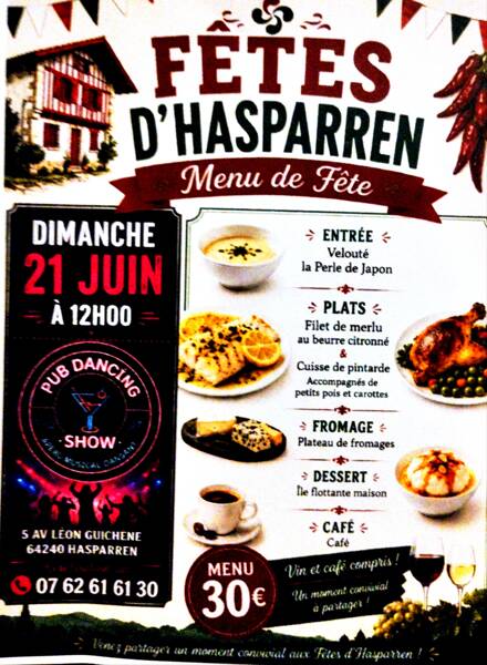 repas des Fêtes d'Hasparren (64)