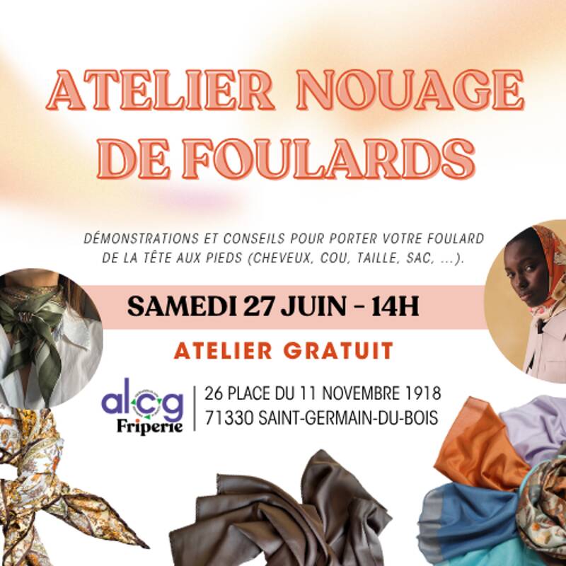 Atelier nouage de foulards
