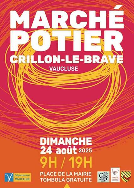 Marché potier de Crillon le Brave