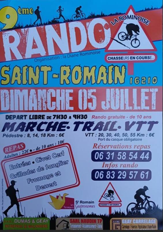 randonnée pédestre trail et vtt