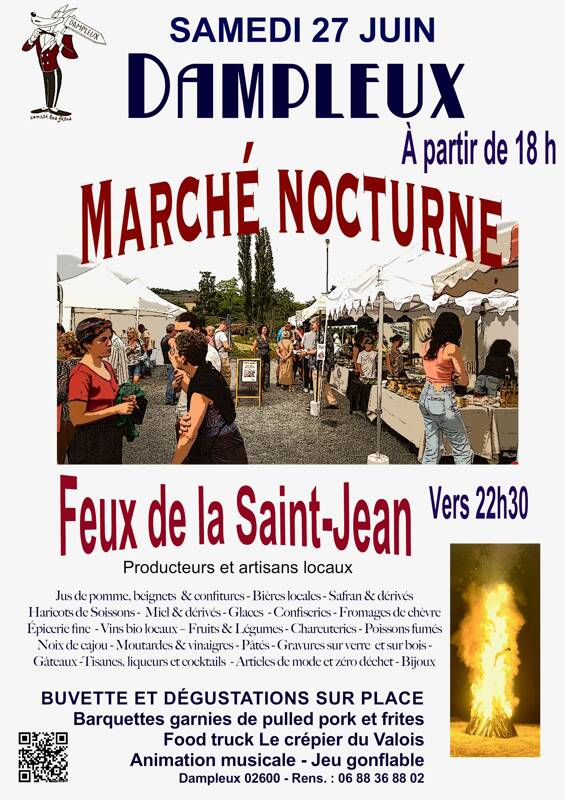 6e marché nocturne et feux de la Saint-Jean