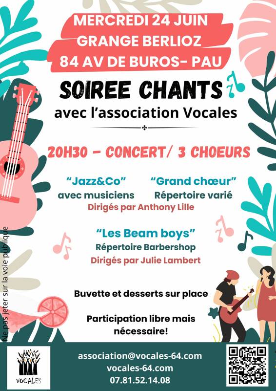 Soirée chants au jardin