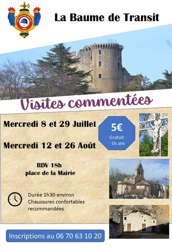vivistes commentées de La Baume de Transit