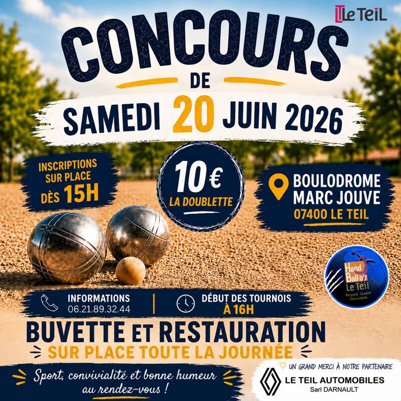 Concours de Pétanque Le Teil