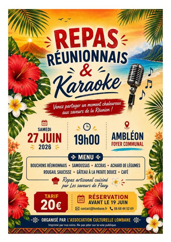 Repas réunionnais & Karaoké