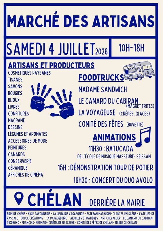 Marché des artisans à Chélan