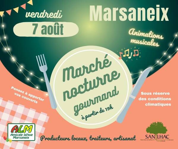 Marché nocturne gourmand de Marsaneix