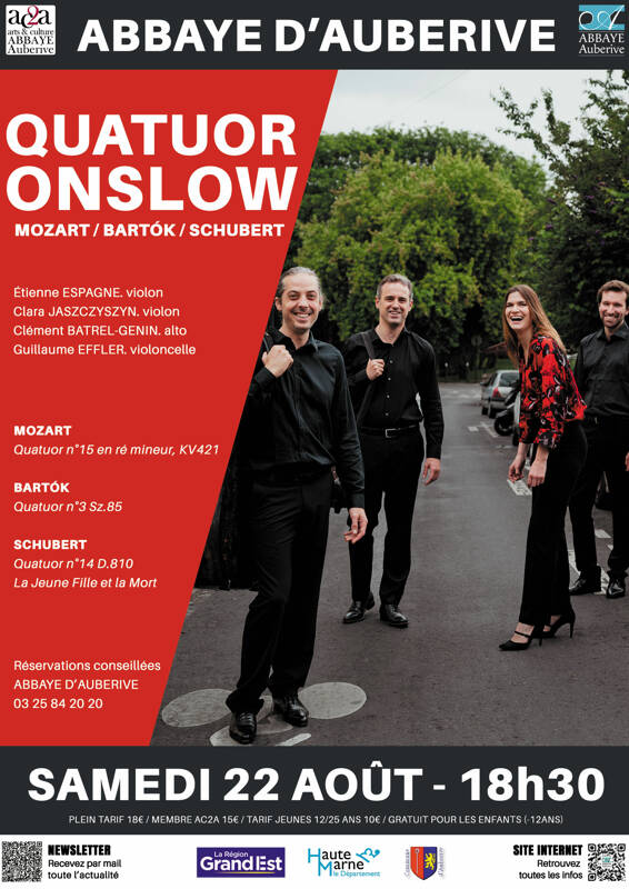 Concert avec le Quatuor Onslow