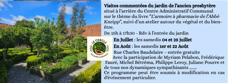Visite du jardin de l'ancien presbytère