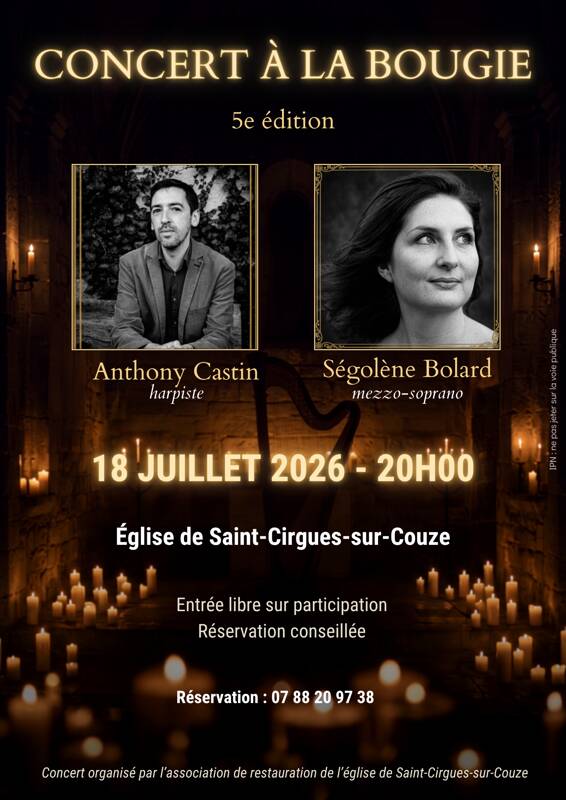 Concert à la bougie - Mezzo Sopano et harpe