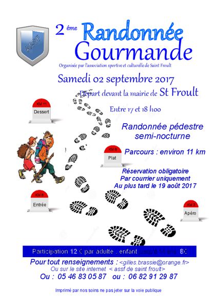 2éme randonnée gourmande de Saint Froult