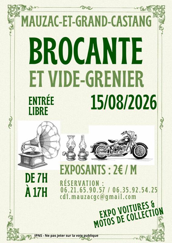 Brocante et vide-grenier