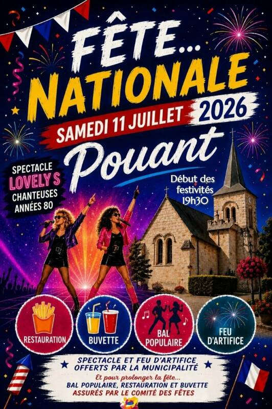 fete nationale le samedi 11 juillet à POUANT