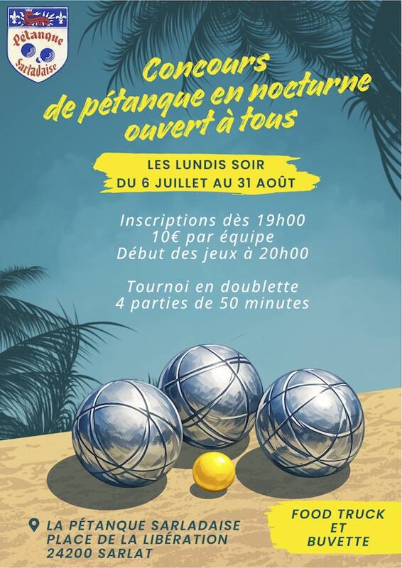 Concours de pétanque en nocturne ouvert à tous