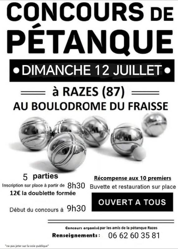 Concours de pétanque