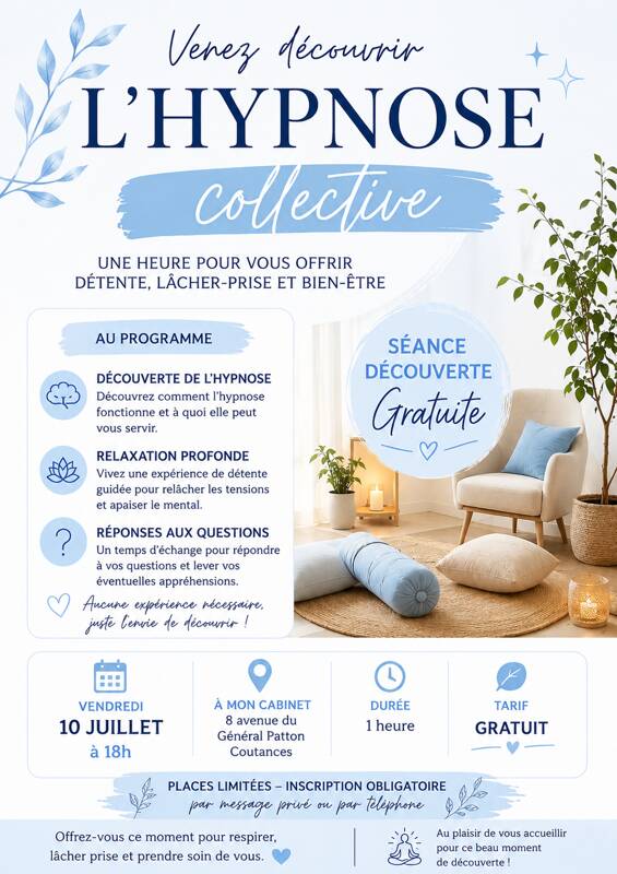 séance découverte HYPNOSE gratuite