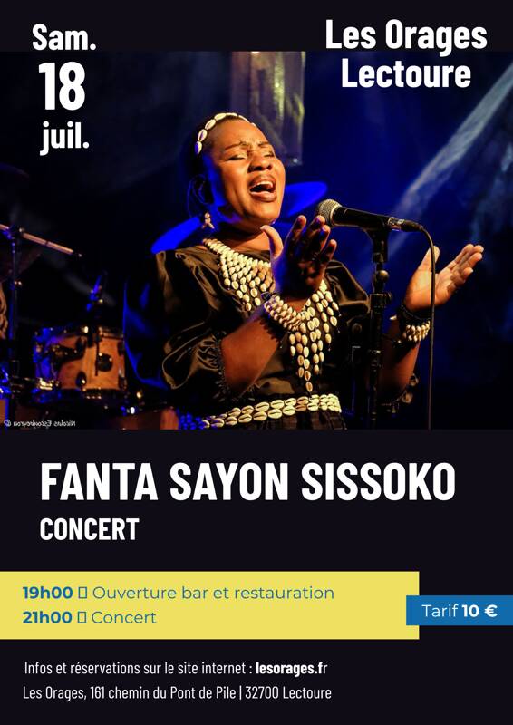 Concert de Fanta Sayon Sissoko aux Orages