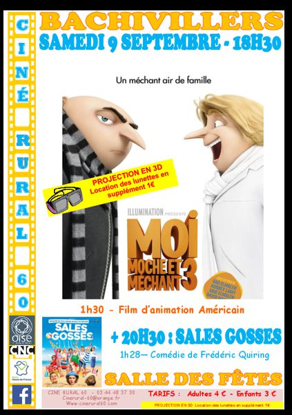 Cinéma : Moi moche et mechant 3 en 3D