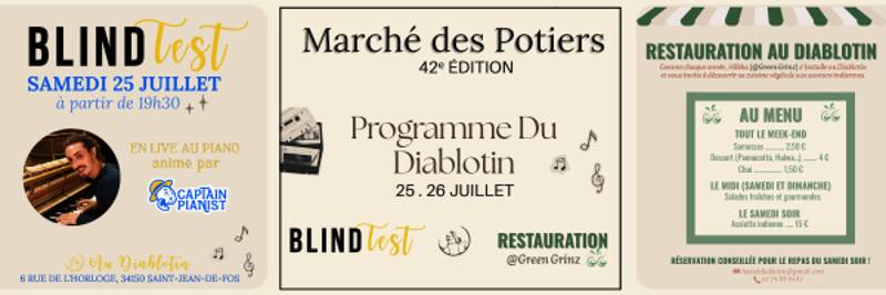 Programme du Diablotin pour le Marché des Potiers