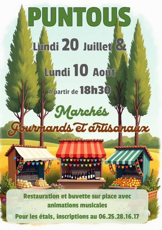 Marchés gourmands et artisanaux