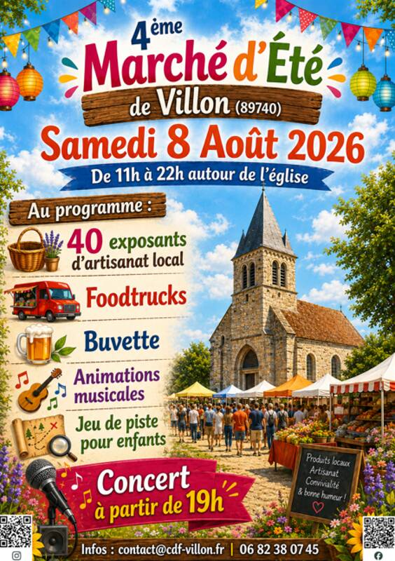 4ème marché d'été de Villon
