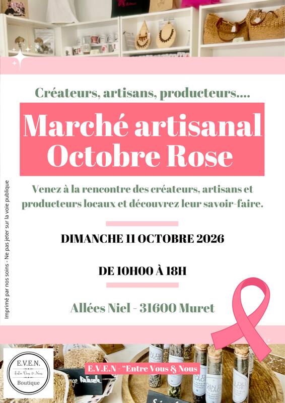 Marché des Créateurs pour Octobre Rose
