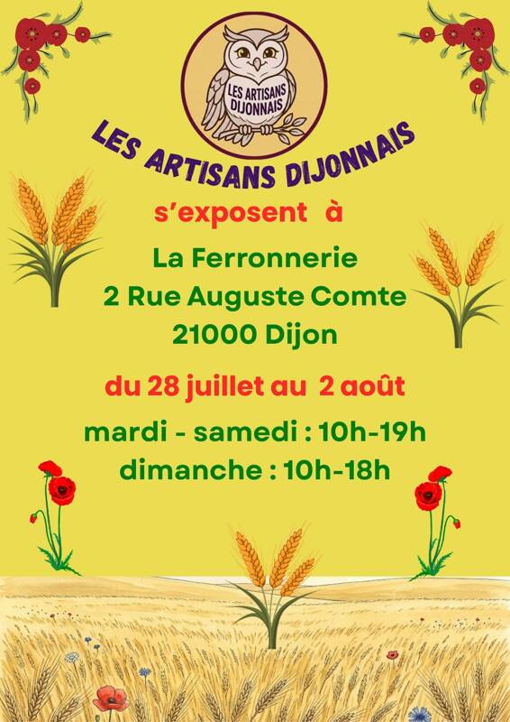 Marché de créateurs estival des artisans dijonnais