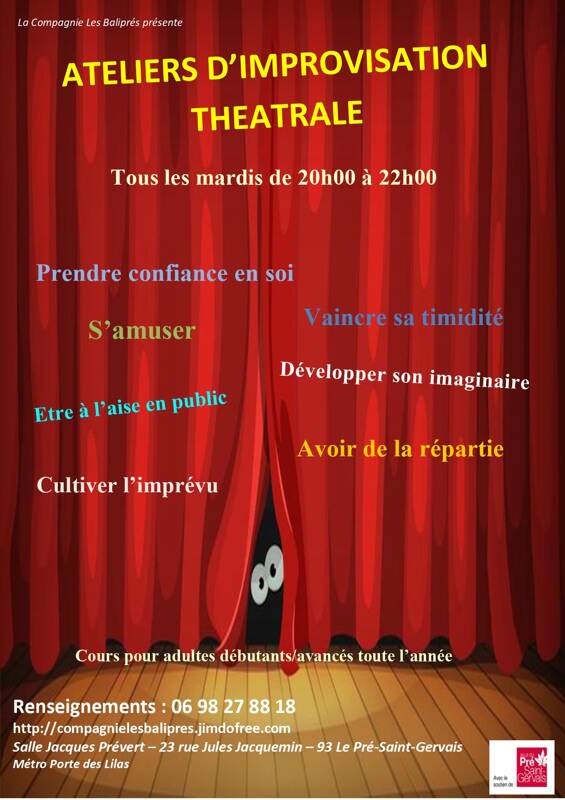 Cours d'improvisation théâtrale 93