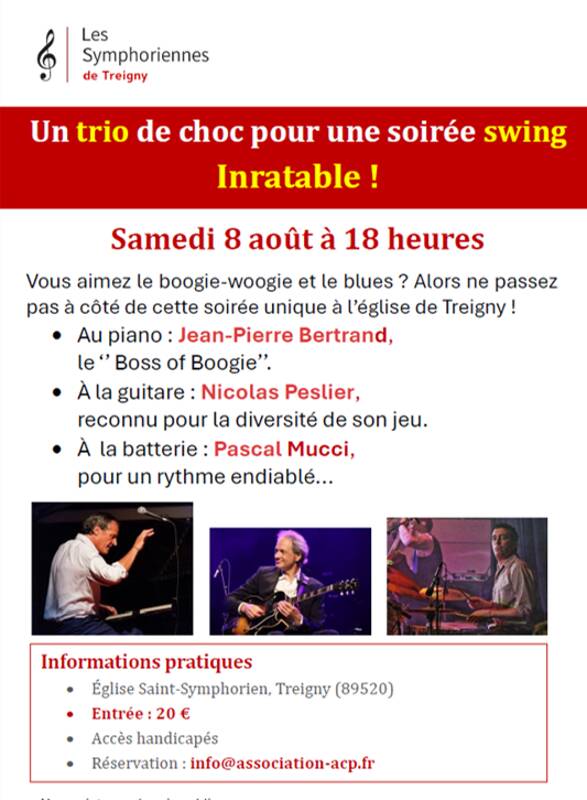 Un trio de choc pour une soirée swing