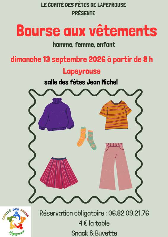 Bourse aux vêtements