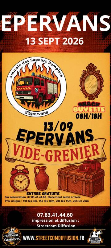 vide greniers des Sapeurs-Pompiers d'Epervans