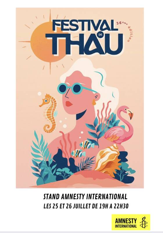 Amnesty International se mobilise au festival de Thau