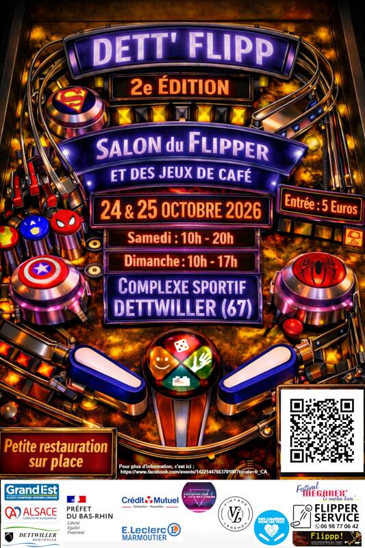 Dett'Flipp - Salon du flipper et jeux de cafés