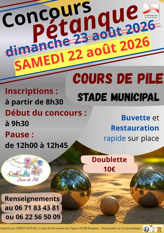 Concours de pétanque
