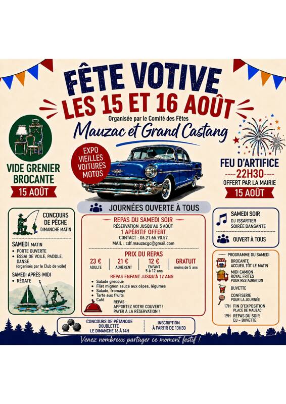 Fête du village et soirée dansante