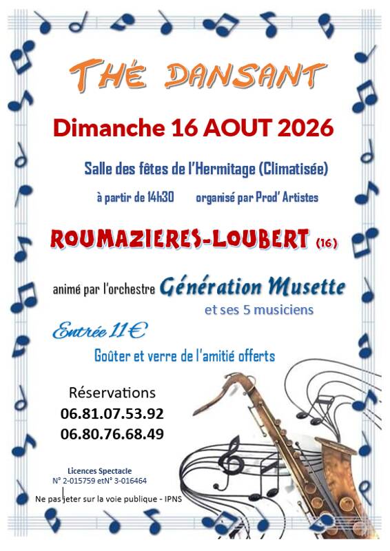 Thé dansant Roumazières
