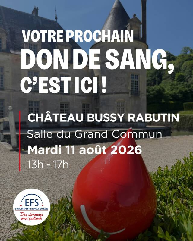 Donnez votre sang chez Bussy-Rabutin