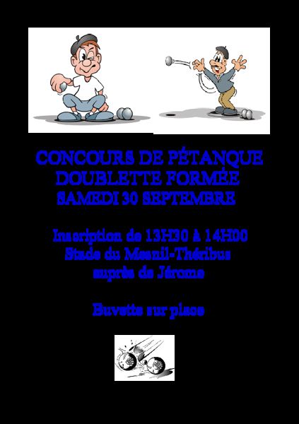 CONCOUR DE PÉTANQUE