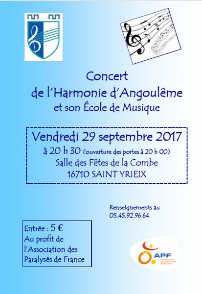 concert de l'harmonie d'Angoulême et son école de musique
