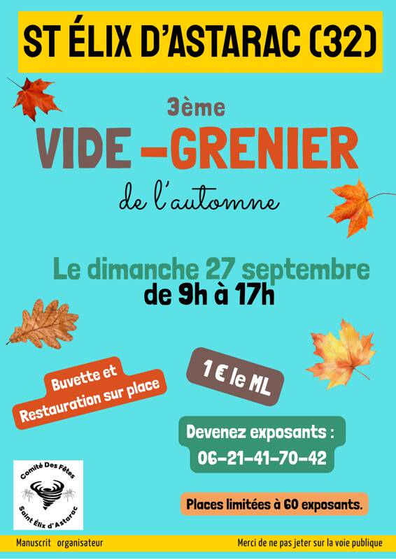 3éme vide-greniers d'automne