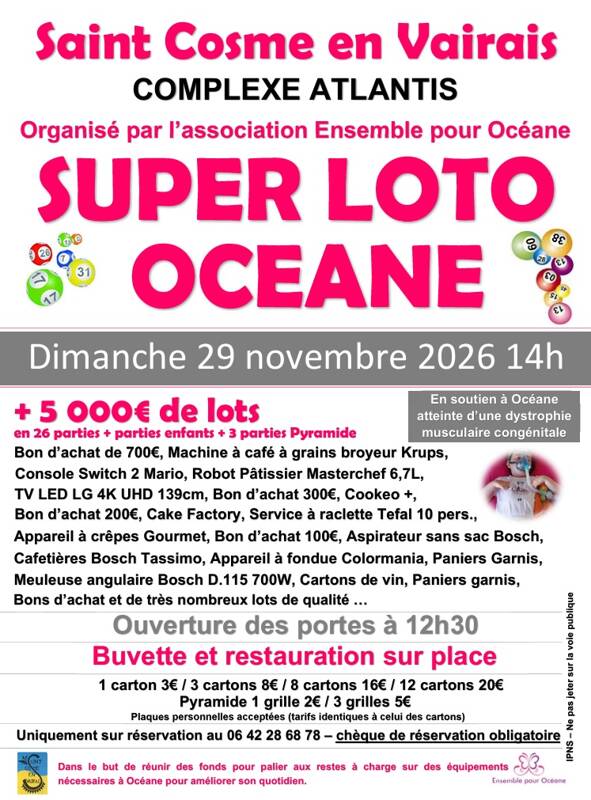Super loto en soutien à Océane