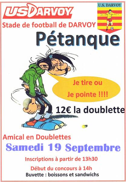 Concours de Pétanque à Darvoy
