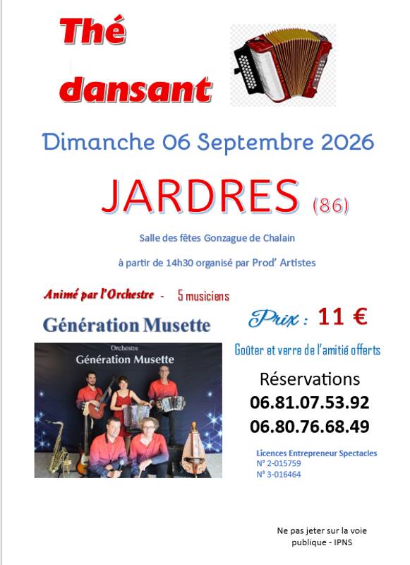 Thé dansant à Jardres