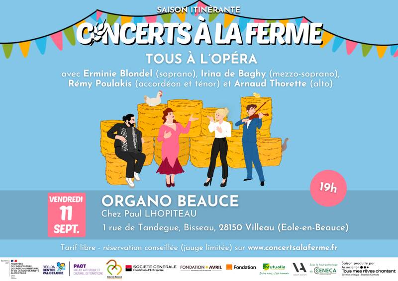 Concerts à la ferme - Organo Beauce, Éole-en-Beauce